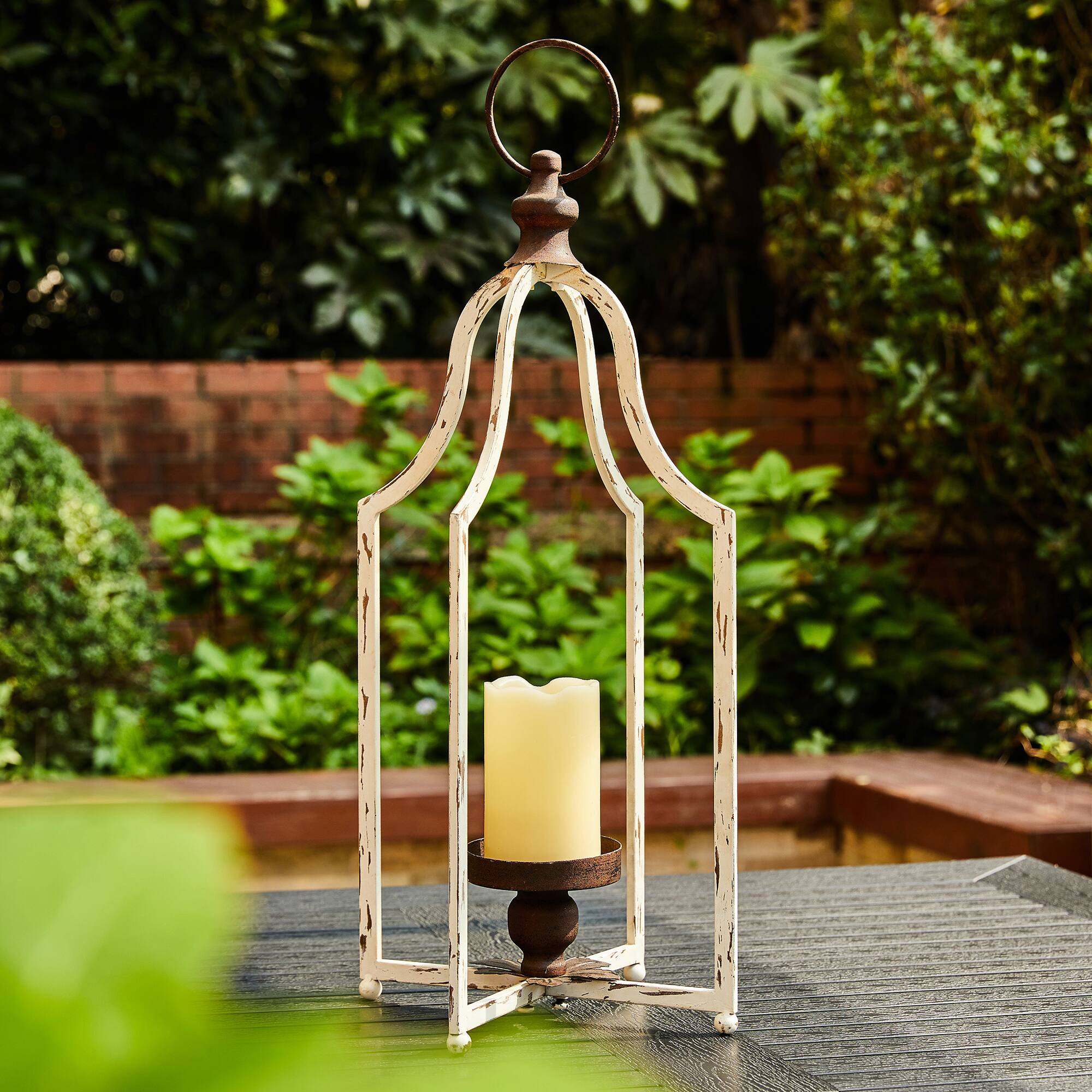 Glitzhome® Large Farmhouse Metal Lantern